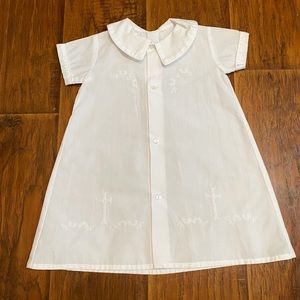 Newborn Baby Auraluz Christening Gown White